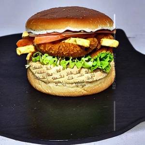 Paneer Chicken Tower Burger