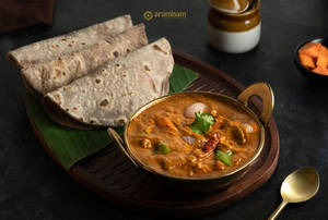Multigrain Roti (3Pc) with Kadai Veg Curry