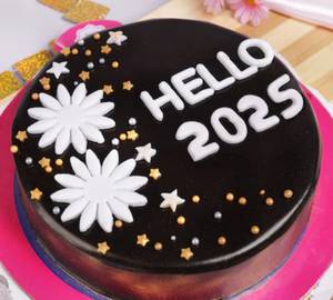 Hello 2025 Chocolate Cake 500Grams