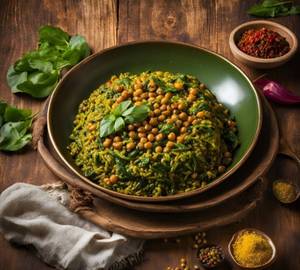 Palak Chole Rice