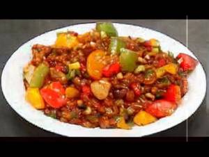 Veg soyabean chilli
