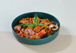 Fish In Chili Basil Sauce (dry)