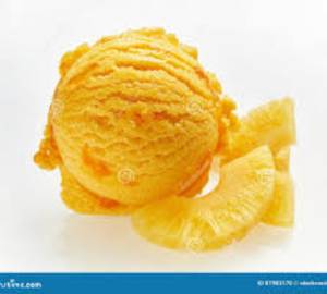 Pulpy mango ice cream