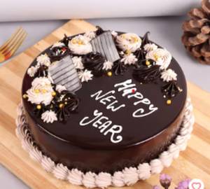Happy New Year Chocolate Cake 500Grams