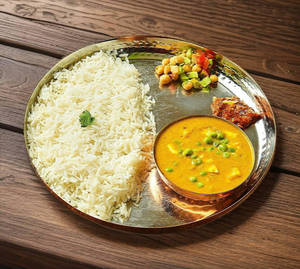 Paneer Subzi Rice Tiffin Thali