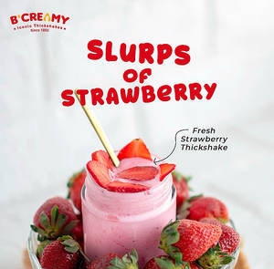 Fresh Strawberry (seasonal) Thickshake