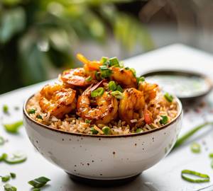 Schezwan Prawns Fried Rice