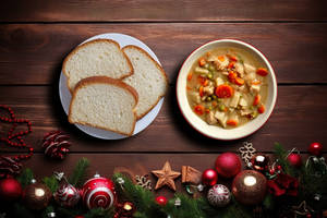 4 Bread + Chicken Stew (250 Ml)