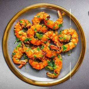Golden Fried Prawns
