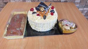 500 Grams Butterscotch Chocolate Cake+250 Gram Plum Cake+38 Grams Delicious Chocolate Combo