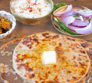 2 Aloo Paratha (Served With Curd And Pickle)