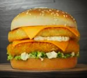 Veg tower cheese burger
