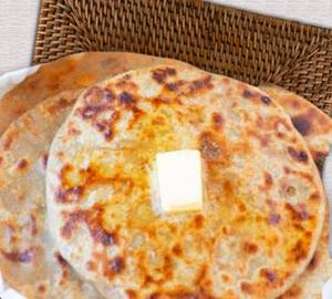 3 aaloo prantha (served with curd and pickle)