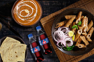 Chicken Seekh Kebab Combo with Dal Makhani