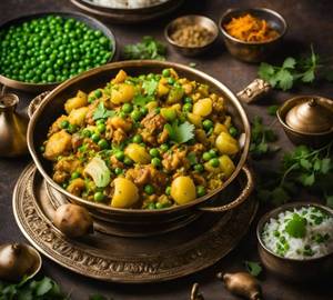 Aloo Matar Gobi (dry)