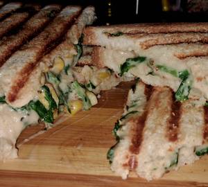 Cheese corn sandwich