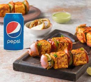 Paneer Tikka With Pepsi Can