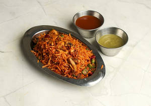 Schezwan Mushroom Fried Rice