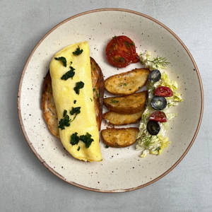 Cheese & Spinach Omelette