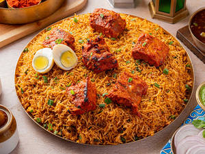 Mutton Tikka Kabsa Rice (6 Pieces)