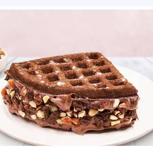 Almond Brownie Waffle Sandwich