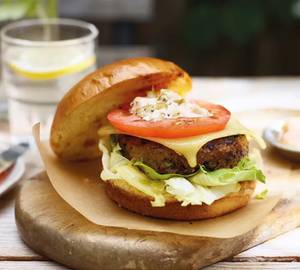 Tandoori cheese burger