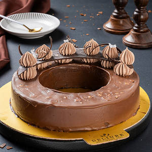Chocolate Caramel Duet Cake - 600 Gms