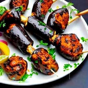 Mushroom Stuffed Kebab