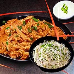 Shredded Chicken Schezwan Sauce