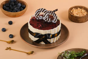 Eggless Blueberry Cake