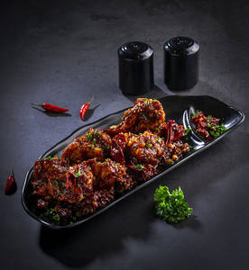 Mongolian Prawns Chilli Dry