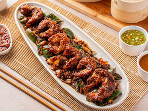 Prawns Chilly Dry (7 Pieces)