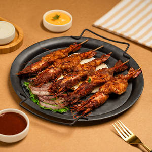 Bbq Tiger Prawn With Veggies
