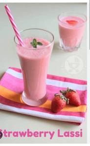 Strawberry lassi