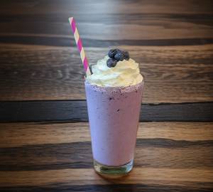 Blueberry Vanilla Milk Shake.