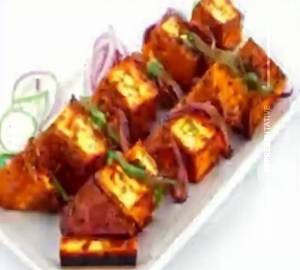 Barbeque papery paneer
