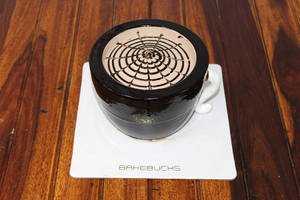 Eggless Rich Coffee Cream Cake