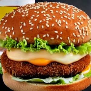 Fried Chicken Cheese Burger