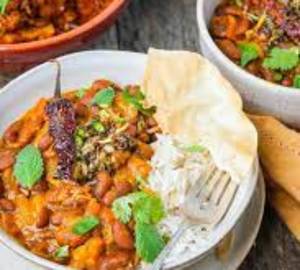 Rajma Masala + Mix Veg + 6 Roti + Salad