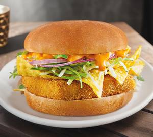 Crispy Veg with Cheese Burger