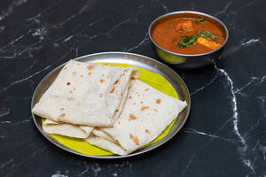 Rumali Roti + Paneer Butter Masala