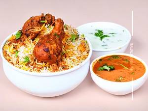 Farm chicken biryani