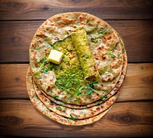 1 Stuffed Aloo Matar Paratha