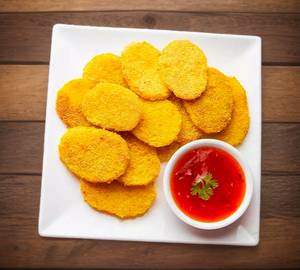 Crispy Aloo Suji Fries (Full) With Green Chutney