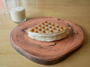 Belgian White Chocolate Waffle