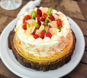 Eggless Fresh fruit cake
