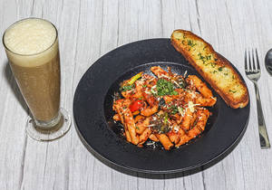 Hot And Spicy Penne Arrabbiata & Classic Cold Coffee