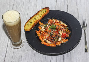Classic Cold Coffee & Hot And Spicy Penne Arrabbiata