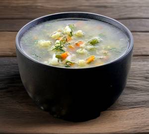 Burnt Garlic Veg Clear Soup