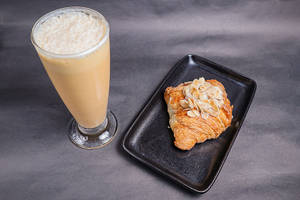 Almond Croissant & Classic Cold Coffee